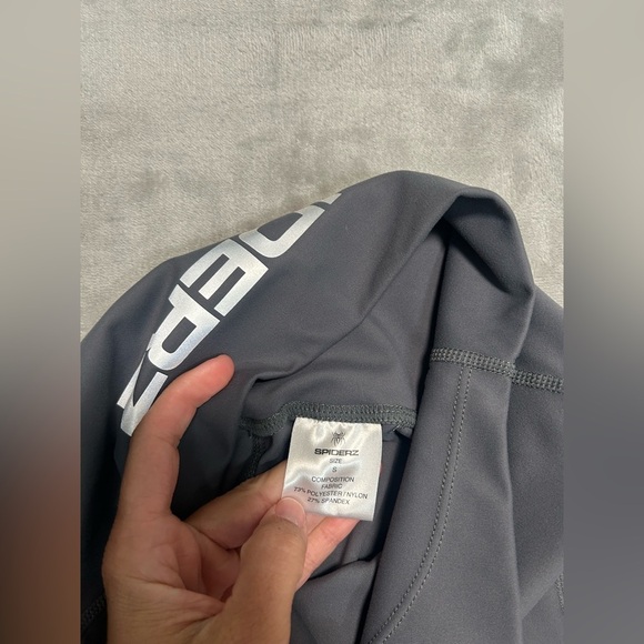 Spiderz Softball Leggings Women’s Small Grey High Waisted Pockets Stretch - Picture 3 of 8